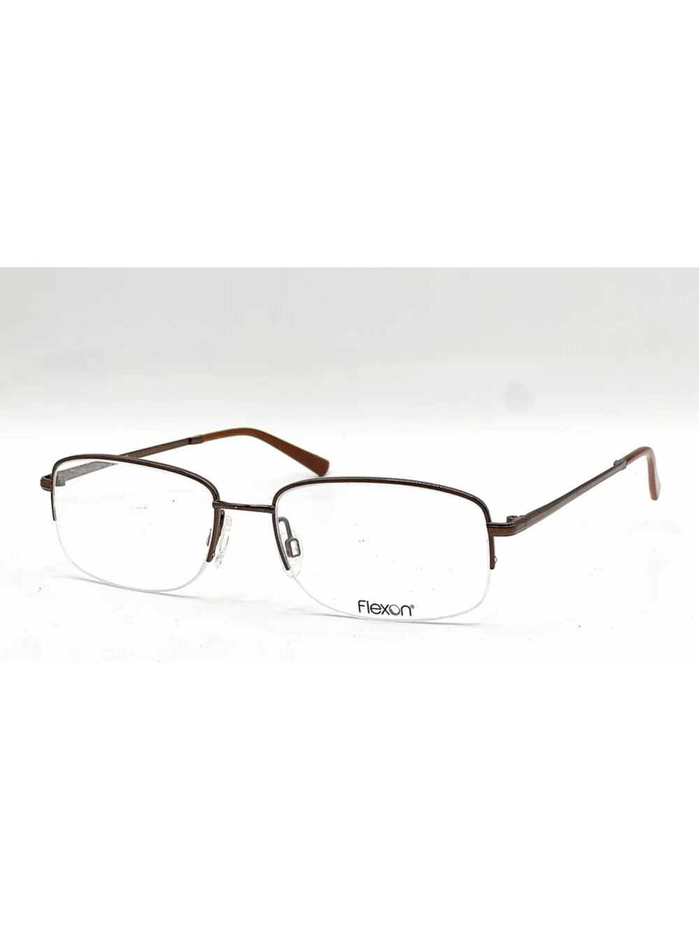 Flexon Jefferson 600 210 Brown Authentic Eyeglasses 57-18-145